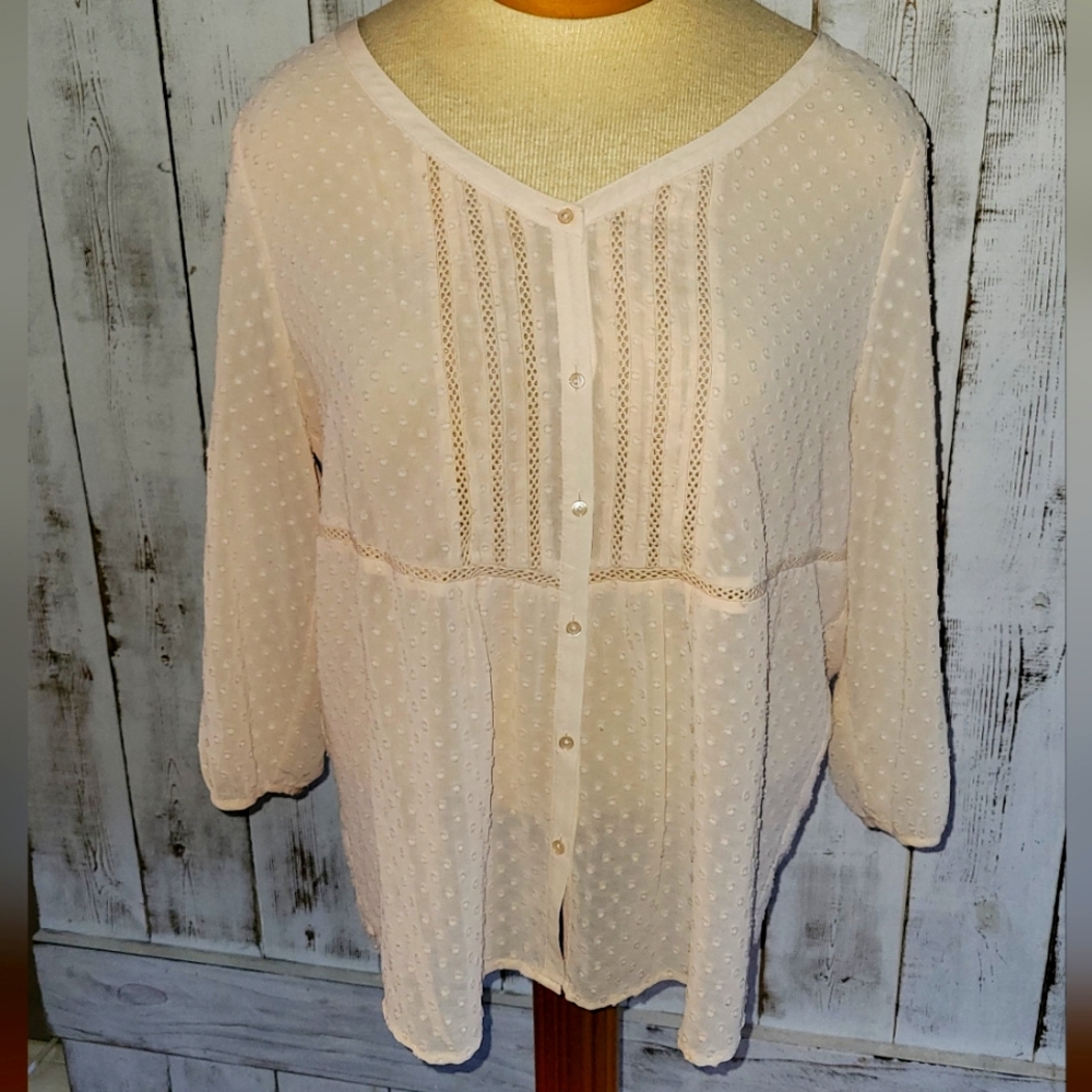 Lauren Conrad Sheer Blouse